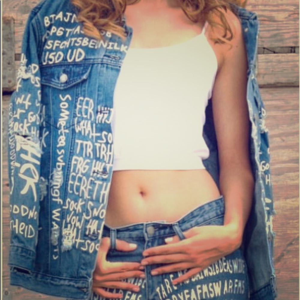 Boyfriend denim jacket and jeans